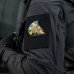 M-Tac нашивка Spartan Helmet UA (вишивка) Black