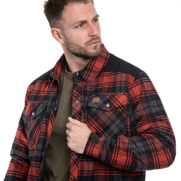 Сорочка Helikon Winter Warden Long Sleeve - Slate Crimson Plaid, Червоний