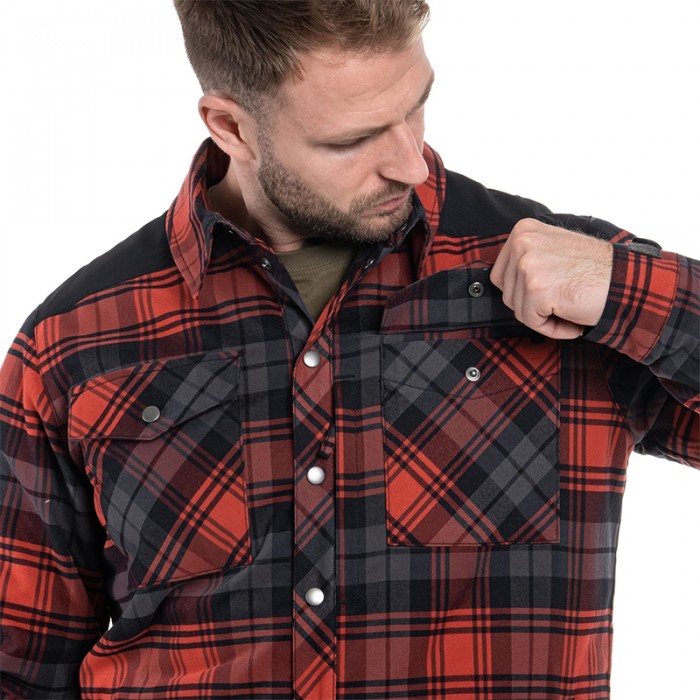 Рубашка Helikon Winter Warden Long Sleeve - Slate Crimson Plaid, Красный Рубашка Helikon Winter Warden Long Sleeve - Slate Crimson Plaid, Красный