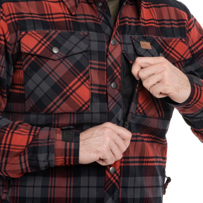 Рубашка Helikon Winter Warden Long Sleeve - Slate Crimson Plaid, Красный Рубашка Helikon Winter Warden Long Sleeve - Slate Crimson Plaid, Красный