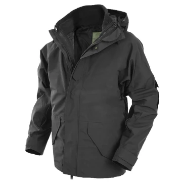 Куртка мембранная с флисовой подкладкой MIL-TEC Wet Weather Jacket Black
