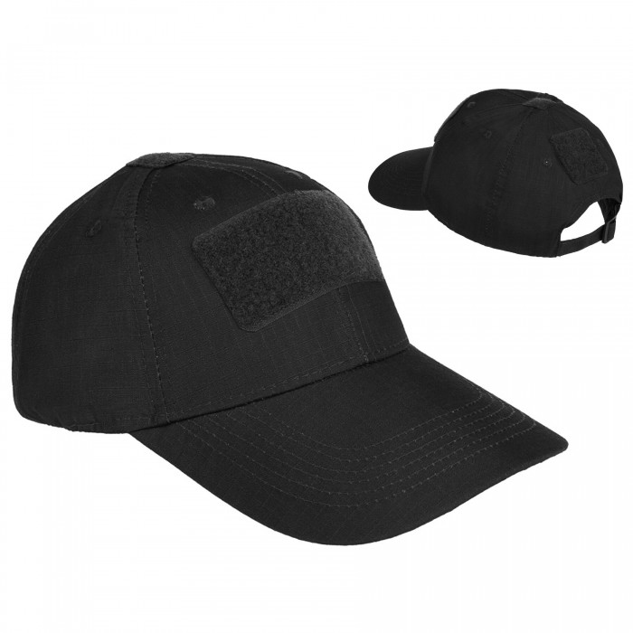 Бейсболка тактическая MIL-TEC Tactical Baseball Cap Черная Бейсболка тактическая MIL-TEC Tactical Baseball Cap Черная