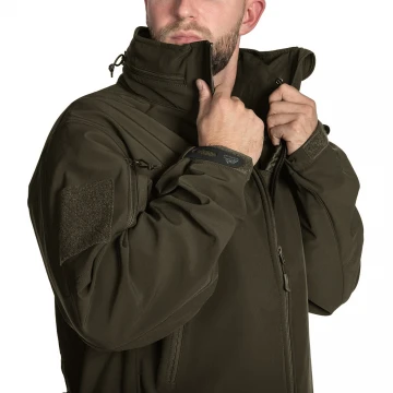 Куртка Helikon Gunfighter Softshell Shark Skin Windblocker, Taiga Green