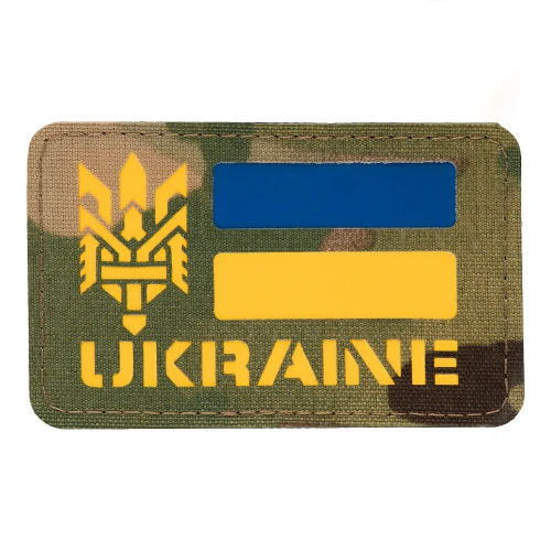 M-Tac нашивка Ukraine (З Тризубом) Laser Cut Multicam