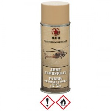 Маскувальна фарба спрей у балоні Army Spray Paint, mat, 400 ml WH KHAKI TROPICS Хакі, Khaki
