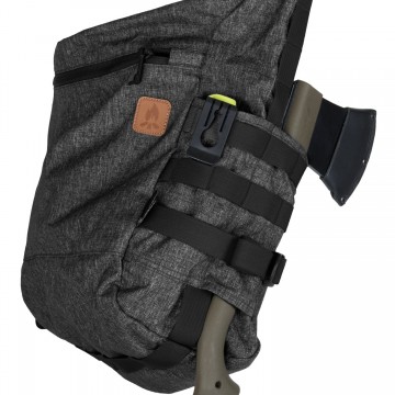 Сумка Helikon-Tex Bushcraft Satchel Nylon Polyester Blend Чорний-Сірий, Темно-сірий