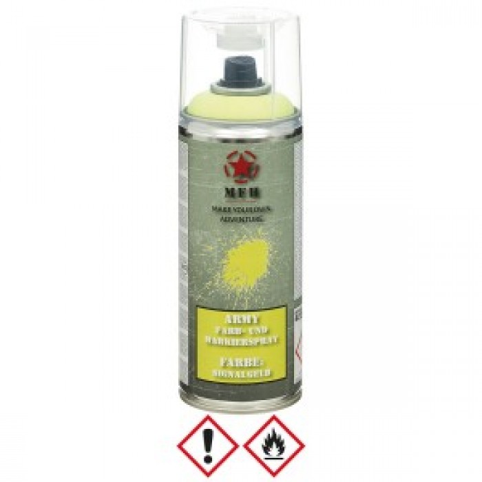 Маскувальна фарба спрей у балоні Army Spray Paint, mat, 400 ml SIGNAL YELLOW Золотий, Золотий Маскувальна фарба спрей у балоні Army Spray Paint, mat, 400 ml SIGNAL YELLOW Золотий, Золотий