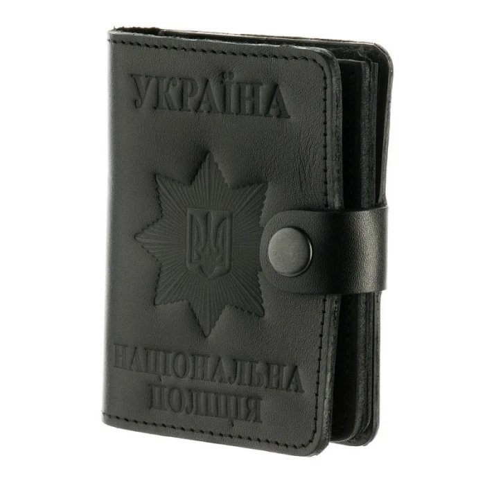 Обкладинка для жетона та посвідчення Поліції (з застібкою) Обкладинка для жетона та посвідчення Поліції (з застібкою)