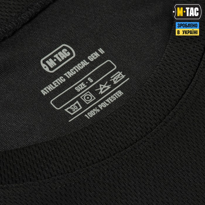 Футболка потовідвідна M-Tac Athletic Gen. 2, Black Футболка потовідвідна M-Tac Athletic Gen. 2, Black