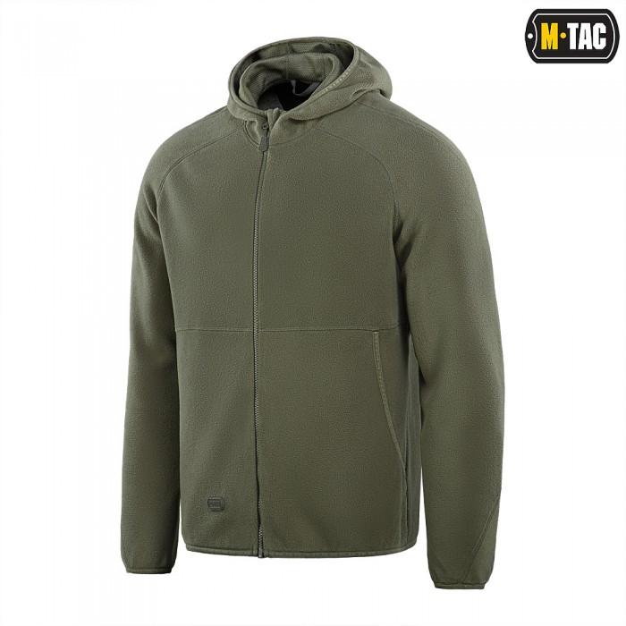 Кофта Флісова M-Tac Lite Microfleece Hoodie, Army Olive Кофта Флісова M-Tac Lite Microfleece Hoodie, Army Olive