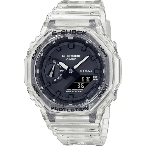 Часы Casio GA-2100SKE-7AER G-Shock., Прозрачный