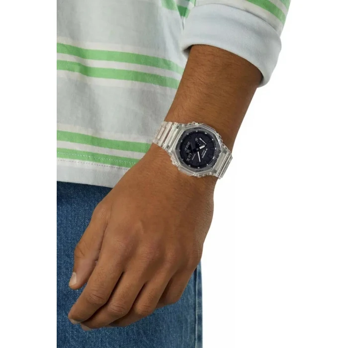 Часы Casio GA-2100SKE-7AER G-Shock., Прозрачный Часы Casio GA-2100SKE-7AER G-Shock., Прозрачный