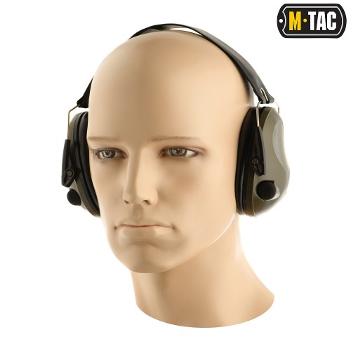 Активные стрелковые наушники M-Tac Tactical 6S , Olive, Универсальный