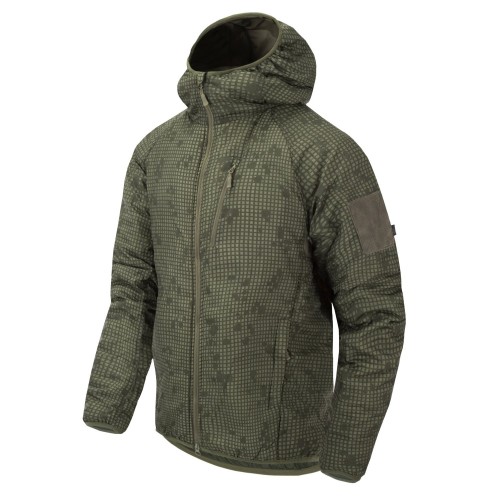 Куртка Helikon-Tex Wolfhound Hoodie® Climashield® Apex Desert Night Camo, Olive