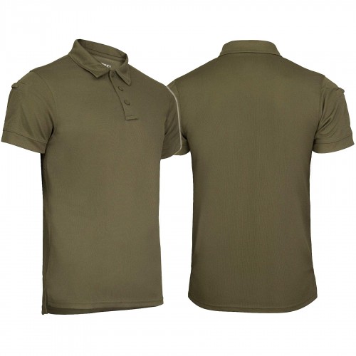 Футболка поло термоактивна MIL-TEC Tactical Polo Quickdry Олива