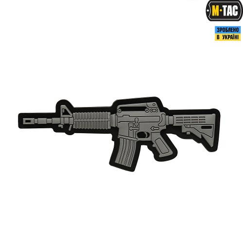 M-TAC НАШИВКА M4A1 3D PVC GREY, Сірий