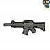 M-TAC НАШИВКА M4A1 3D PVC GREY, Сірий