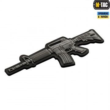 M-TAC НАШИВКА M4A1 3D PVC GREY, Серый