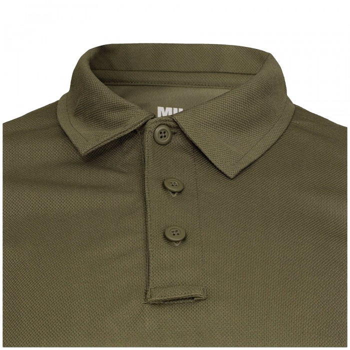 Футболка поло термоактивна MIL-TEC Tactical Polo Quickdry Олива Футболка поло термоактивна MIL-TEC Tactical Polo Quickdry Олива