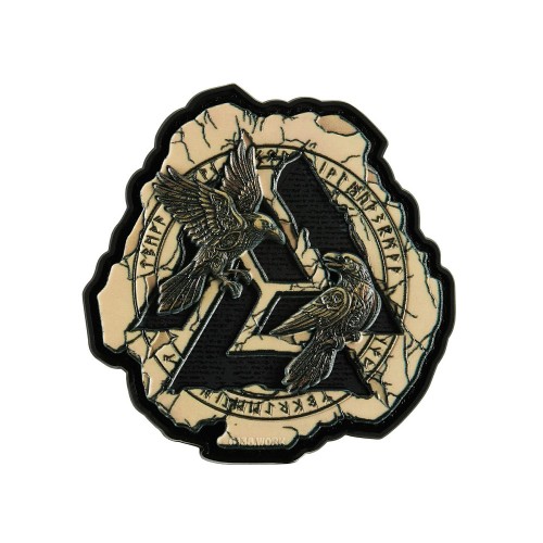 Нашивка Valknut ravens, Coyote/Black