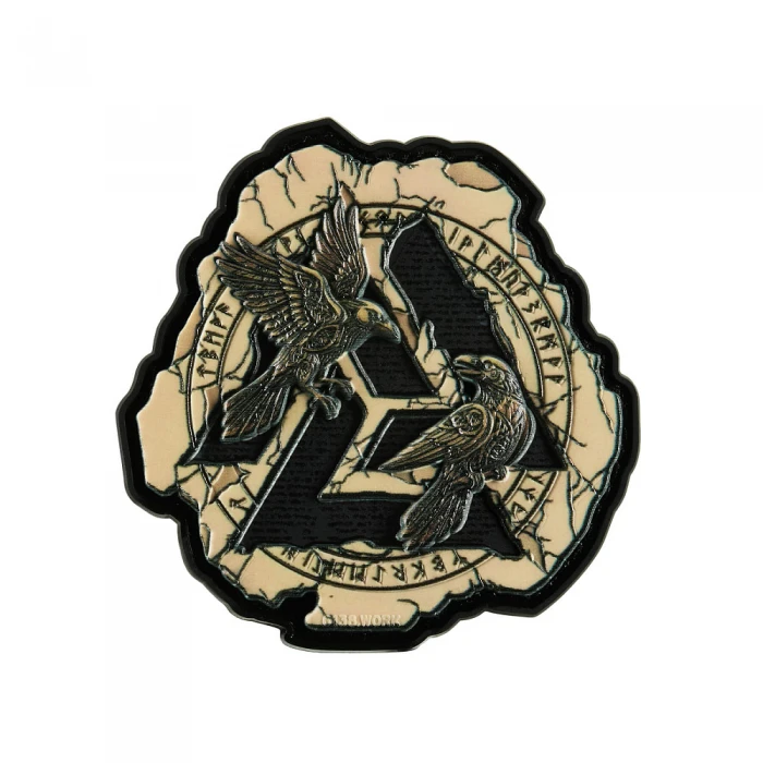 Нашивка Valknut ravens, Coyote/Black Нашивка Valknut ravens, Coyote/Black