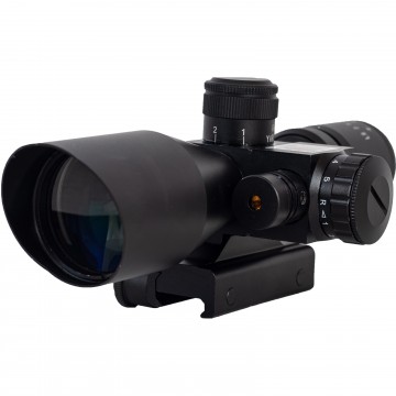Оптический прицел Gunhobby 2.5-10x40 с ЛЦУ (реплика) и подсветкой, Black