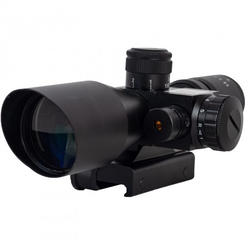 Оптичний приціл Gunhobby 2.5-10x40 з ЛЦУ (репліка) та підсвічуванням, Black