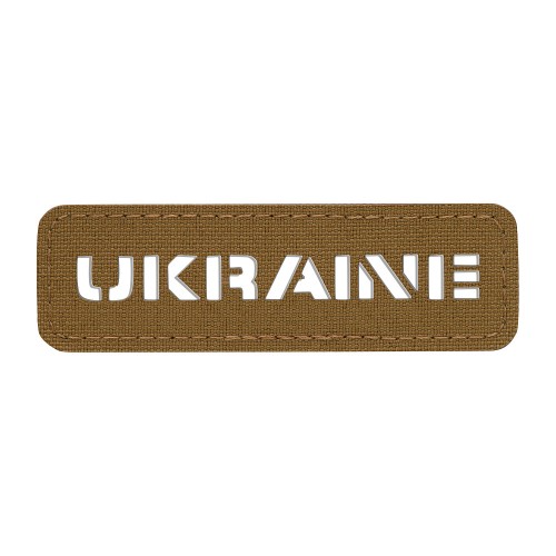 M-Tac нашивка Ukraine скрізна 25х80 Laser Cut Coyote