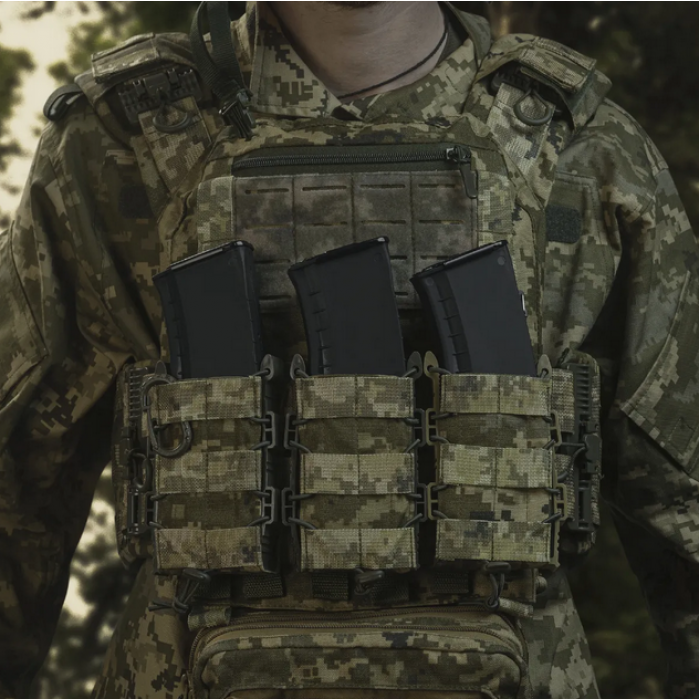 Підсумок для 1-го магазину АК з жорстками вставками ММ-14 (Український піксель), Піксель Підсумок для 1-го магазину АК з жорстками вставками ММ-14 (Український піксель), Піксель