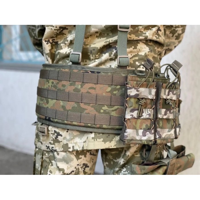 Підсумок для магазина АК відкритий камуфляжний Flecktarn Підсумок для магазина АК відкритий камуфляжний Flecktarn