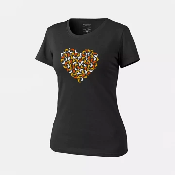 Женская футболка Helikon Chameleon Heart - Black, Black, XS\R