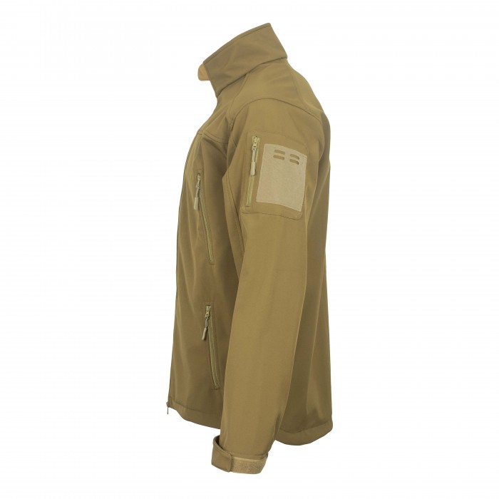 Куртка с липучками для шевронов Vik-Tailor SoftShell Coyote Куртка с липучками для шевронов Vik-Tailor SoftShell Coyote