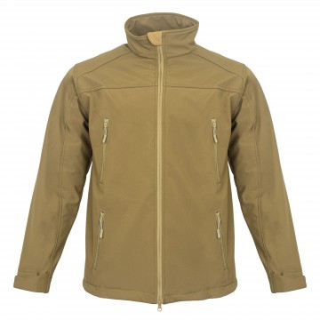 Куртка з липучками для шевронів Vik-Tailor SoftShell Coyote