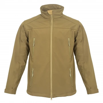Куртка з липучками для шевронів Vik-Tailor SoftShell Coyote