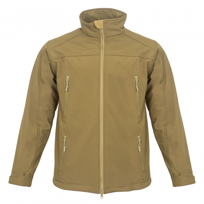 Куртка с липучками для шевронов Vik-Tailor SoftShell Coyote Куртка с липучками для шевронов Vik-Tailor SoftShell Coyote
