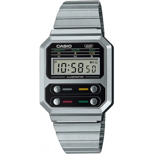 Годинник Casio A100WE-1AEF, Silver