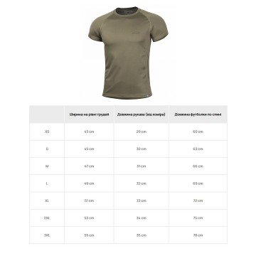Футболка для тренировок Pentagon Body Shock Activity Shirt Olive Green