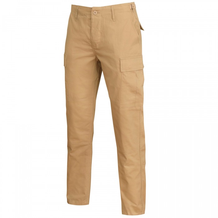 Штани польові Mil-Tec Teesar BDU Rip-Stop Slim Fit Khaki Штани польові Mil-Tec Teesar BDU Rip-Stop Slim Fit Khaki