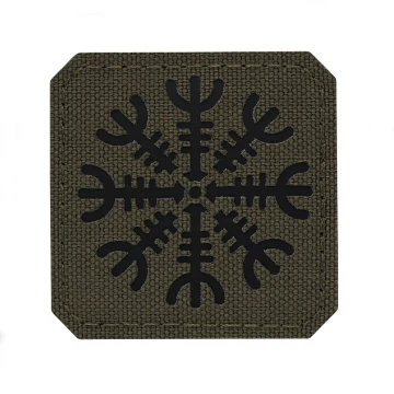 M-Tac нашивка шлем Ужаса Laser Cut Ranger Green/Black