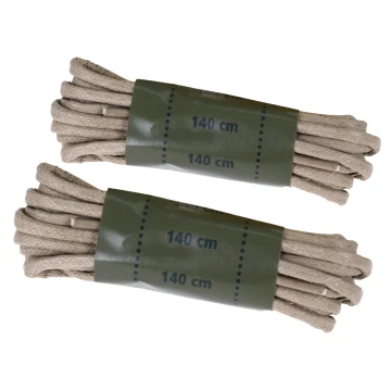 Шнурки вощені MIL-TEC 140 см Койот
