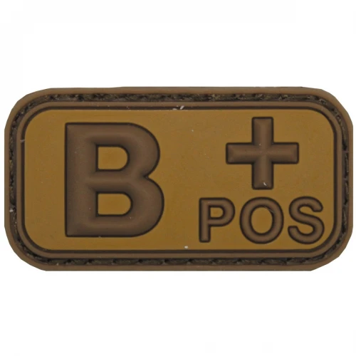Нашивка група крові B(III) Rh+ Coyote