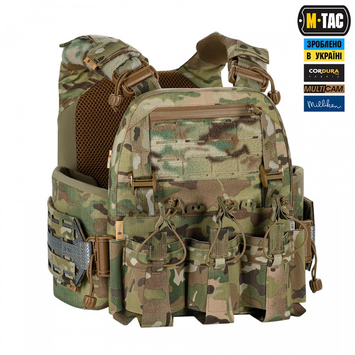 Плитоноска M-Tac Cuirass Tiger FAST Elite (размер плиты М), MultiCam, XS/S Плитоноска M-Tac Cuirass Tiger FAST Elite (размер плиты М), MultiCam, XS/S