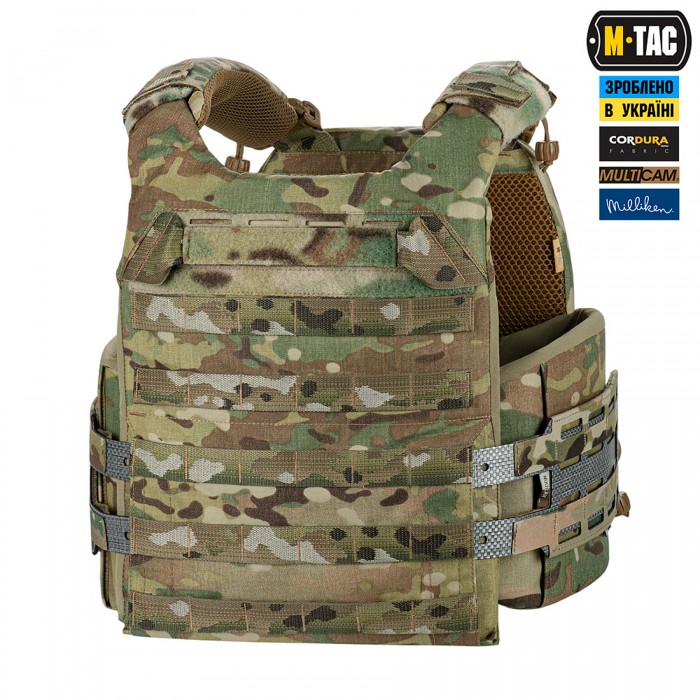 Плитоноска M-Tac Cuirass Tiger FAST Elite (размер плиты М), MultiCam, XS/S Плитоноска M-Tac Cuirass Tiger FAST Elite (размер плиты М), MultiCam, XS/S