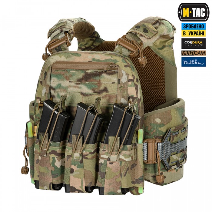 Плитоноска M-Tac Cuirass Tiger FAST Elite (размер плиты М), MultiCam, XS/S Плитоноска M-Tac Cuirass Tiger FAST Elite (размер плиты М), MultiCam, XS/S