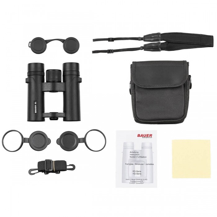 Бінокль з чохлом BAUER Binocular Outdoor SL, 8x26 водонепроникний Чорний , Black Бінокль з чохлом BAUER Binocular Outdoor SL, 8x26 водонепроникний Чорний , Black