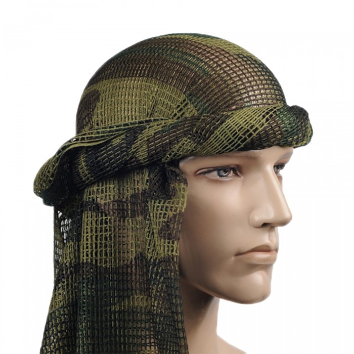 Шарф-сітка снайпера MIL-TEC Net Scarf PES 190x90 Woodland Шарф-сітка снайпера MIL-TEC Net Scarf PES 190x90 Woodland