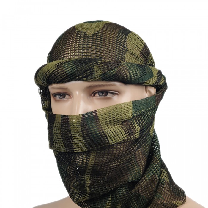 Шарф-сітка снайпера MIL-TEC Net Scarf PES 190x90 Woodland Шарф-сітка снайпера MIL-TEC Net Scarf PES 190x90 Woodland