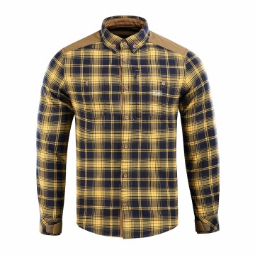 Сорочка M-Tac Lumberjack Merino Cold Weather, Темно-синій/Жовтий