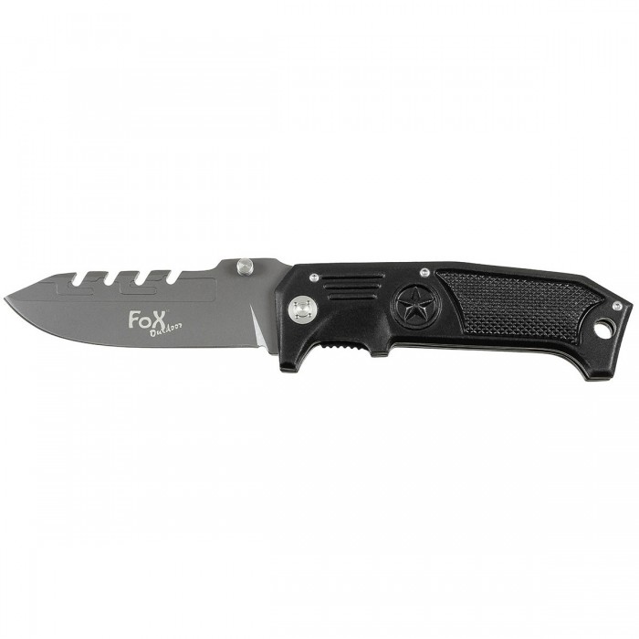 Ніж складаний великий Fox Outdoor 45511 Black Ніж складаний великий Fox Outdoor 45511 Black