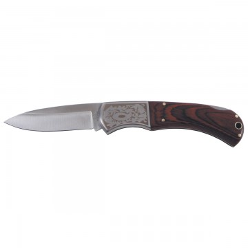 Ніж складний з орнаментом Jack Knife Коричневий